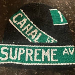 Supreme Street Signs Beanie